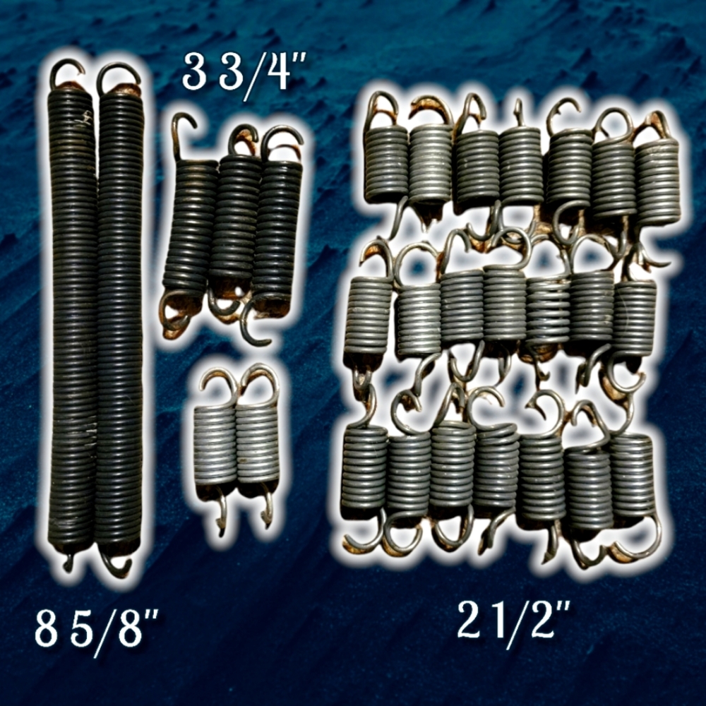 Assorted Sized Springs Head Helical Sofa Sleeper Out Couch Deck Repair Art